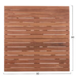 ΕΠΙΦΑΝΕΙΑ ΤΡΑΠΕΖΙΟΥ ΤΕΤΡΑΓΩΝΗ HM18137 ΞΥΛΟ TEAK--ΦΥΣΙΚΟ 80x80x4(πάχος)εκ. - Image 2
