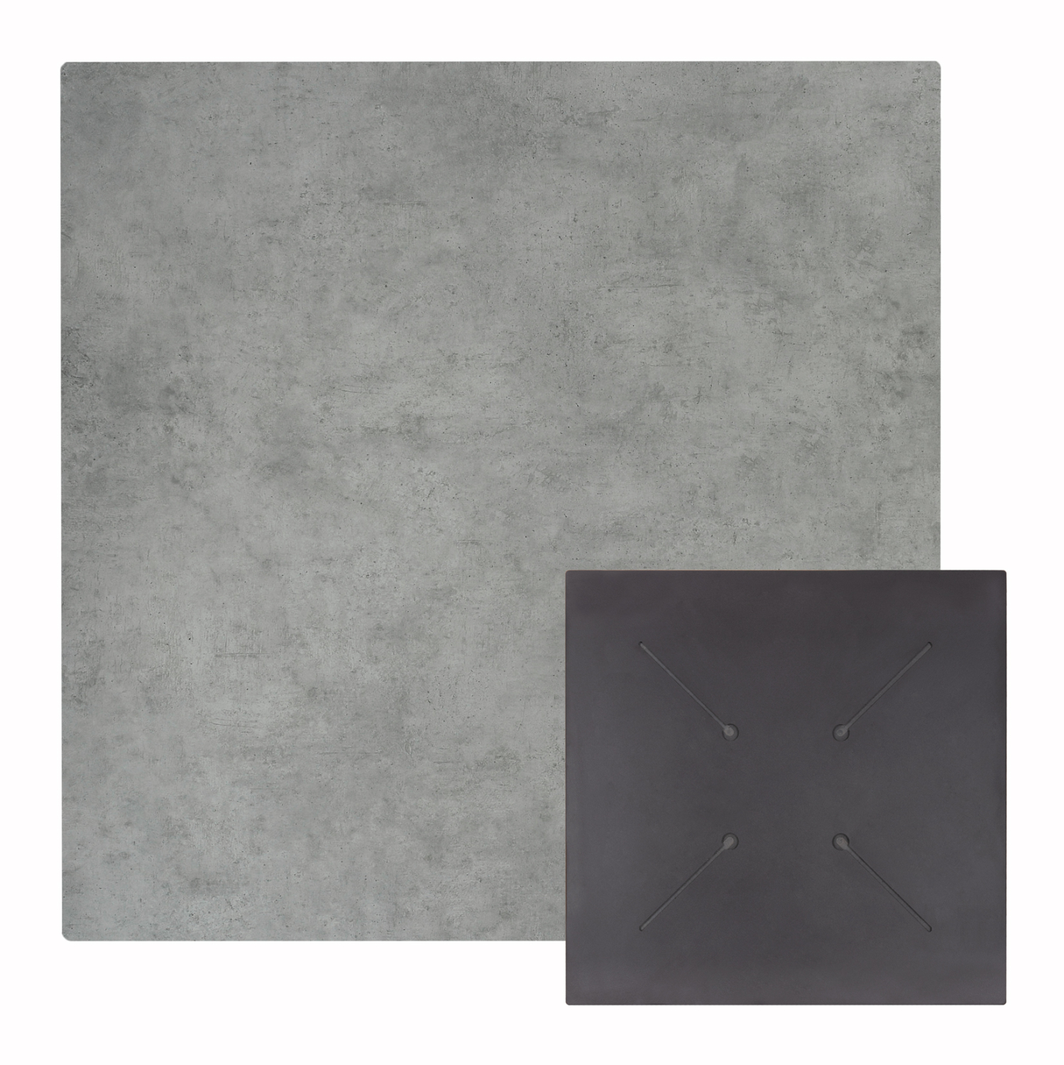 ΕΠΙΦΑΝΕΙΑ ΤΡΑΠΕΖΙΟΥ ΤΕΤΡΑΓΩΝΗ HPL HM5839.32 CEMENT 80x80εκ