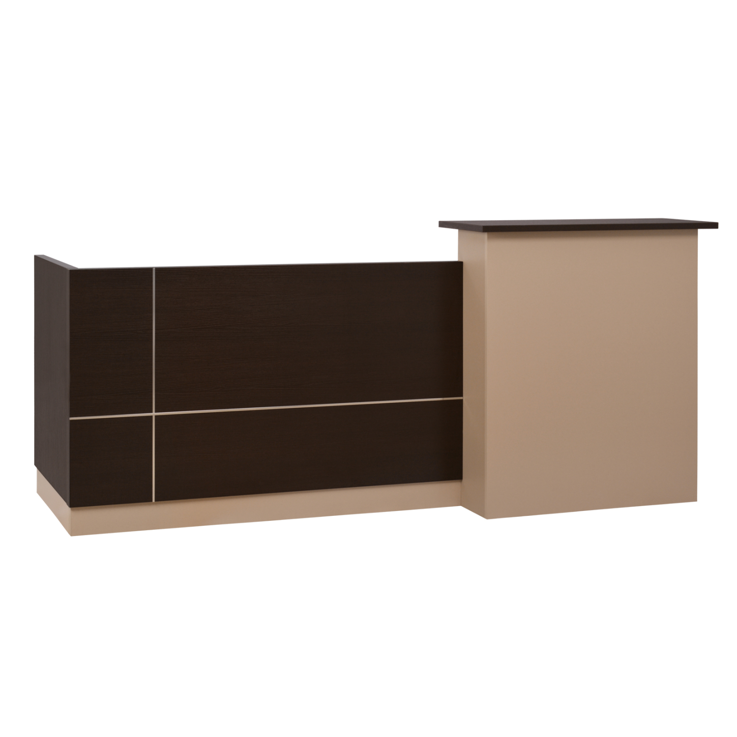 grafeio-ypodochis-fb9206801-melamini-se- ΓΡΑΦΕΙΟ ΥΠΟΔΟΧΗΣ DALTON HM2068.01 ΜΕΛΑΜΙΝΗ ΣΕ WENGE-ΜΠΕΖ 240x80x106Υεκ. - Image 1