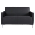 ΚΑΝΑΠΕΣ 2ΘΕΣΙΟΣ NELLIE HM3159.21 ΜΕ ΜΑΥΡΟ PU 113x71x71Υ εκ. - Image 3