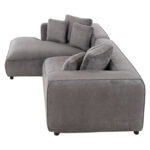 ΚΑΝΑΠΕΣ ΓΩΝΙΑ (ΑΡΙΣΤΕΡΗ) 3-ΘΕΣΙΟΣ GRACE HM3280.03L ΓΚΡΙ ΥΦΑΣΜΑ 252x160x70-90Υεκ - Image 4