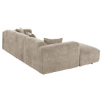 ΚΑΝΑΠΕΣ ΓΩΝΙΑ (ΑΡΙΣΤΕΡΗ) BRICKEN HM3275.01L ΜΠΕΖ ΥΦΑΣΜΑ 110-282x98-160x72Υεκ. - Image 5