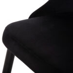 ΚΑΡΕΚΛΑ SERENITY HM8527.14 ΒΕΛΟΥΔΟ ΜΑΥΡΟ ΜΕ ΜΑΥΡΑ ΜΕΤΑΛΛΙΚΑ ΠΟΔΙΑ 51x54x83,5Υεκ. - Image 8