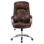ΚΑΡΕΚΛΑ ΓΡΑΦΕΙΟΥ LANISHA HM1099.09 PU ΣΕ ΚΑΦΕ 65x73x125Υεκ - Image 3