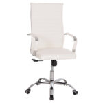 ΚΑΡΕΚΛΑ ΓΡΑΦΕΙΟΥ BOSS ΔΙΕΥΘΥΝΤΟΥ HM1059.32 ΛΕΥΚΟ PU ΠΟΔΙ ΧΡΩΜΙΟΥ 53x57x109Υεκ.