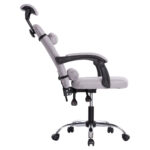 ΚΑΡΕΚΛΑ ΓΡΑΦΕΙΟΥ CRONER HM1196.02 ΓΚΡΙ MESH-ΜΕΤΑΛ.ΒΑΣΗ 58x67x124Υεκ. - Image 7