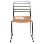ΚΑΡΕΚΛΑ ΜΕΤΑΛΛΙΚΗ ALLEGRA HM5694 ΜΕ WICKER ΜΠΕΖ 51x54x83Υ εκ. - Image 3