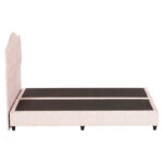 ΚΡΕΒΑΤΙ MALENA HM638.22 ΜΠΕΖ ΥΦΑΣΜΑ Τ. NUBUCK ΓΙΑ ΣΤΡΩΜΑ 150x200εκ. - Image 5