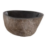 ΝΙΠΤΗΡΑΣ STONE SINK ΛΑΞΕΥΜΕΝΗ ΠΕΤΡΑ ΓΚΡΙ ΧΡΩΜΑ 40x40x20Yεκ.HM7807 - Image 4