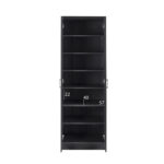 ΠΑΠΟΥΤΣΟΘΗΚΗ ΞΥΛΙΝΗ DAYANNA ΜΕ 6 ΡΑΦΙΑ 60X43X180.5εκ. ZEBRANO HM2379.01 - Image 3