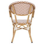 ΠΟΛΥΘΡΟΝΑ BAMBOO LOOK HM5861.03 ΚΑΦΕ-ΛΕΥΚΟ 58.5x58x82Υεκ. - Image 6