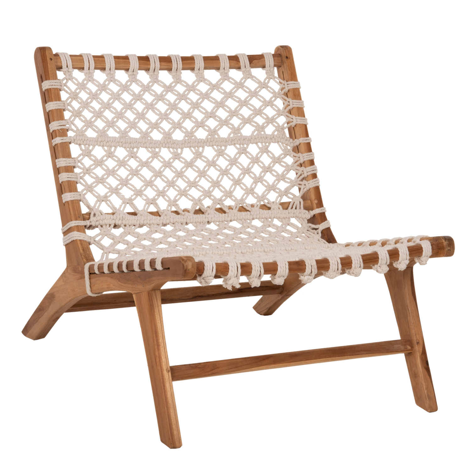 polythrona-epaggelmatiki-teak-xylo-schoi ΠΟΛΥΘΡΟΝΑ ANTIB HM9466.01 ΤΕΑΚ ΞΥΛΟ NYLON ΣΧΟΙΝΙ ΛΕΥΚΟ 65x77x68Υεκ. - Image 1