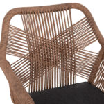 ΠΟΛΥΘΡΟΝΑ TOPIN HM6048.01 ΑΛΟΥΜΙΝΙΟ ΛΕΥΚΟ-P.E. RATTAN ΑΝΟΙΧΤΟ ΚΑΦΕ-ΜΑΞΙΛΑΡΙ ΓΚΡΙ 58x60x83Υ εκ - Image 7