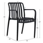 ΠΟΛΥΘΡΟΝΑ ΠΟΛΥΠΡΟΠΥΛΕΝΙΟΥ TIPPY HM5940.02 ΜΑΥΡΗ 55x55x81Υεκ. - Image 2