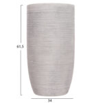 ΣΕΤ 3ΤΜΧ ΓΛΑΣΤΡΕΣ ΚΥΛΙΝΔΡΟΙ ΣΕΙΡΑ GARDENER HM4721 FIBERCLAY-ΧΡΩΜΑ CEMENT Φ42x78Υεκ - Image 4