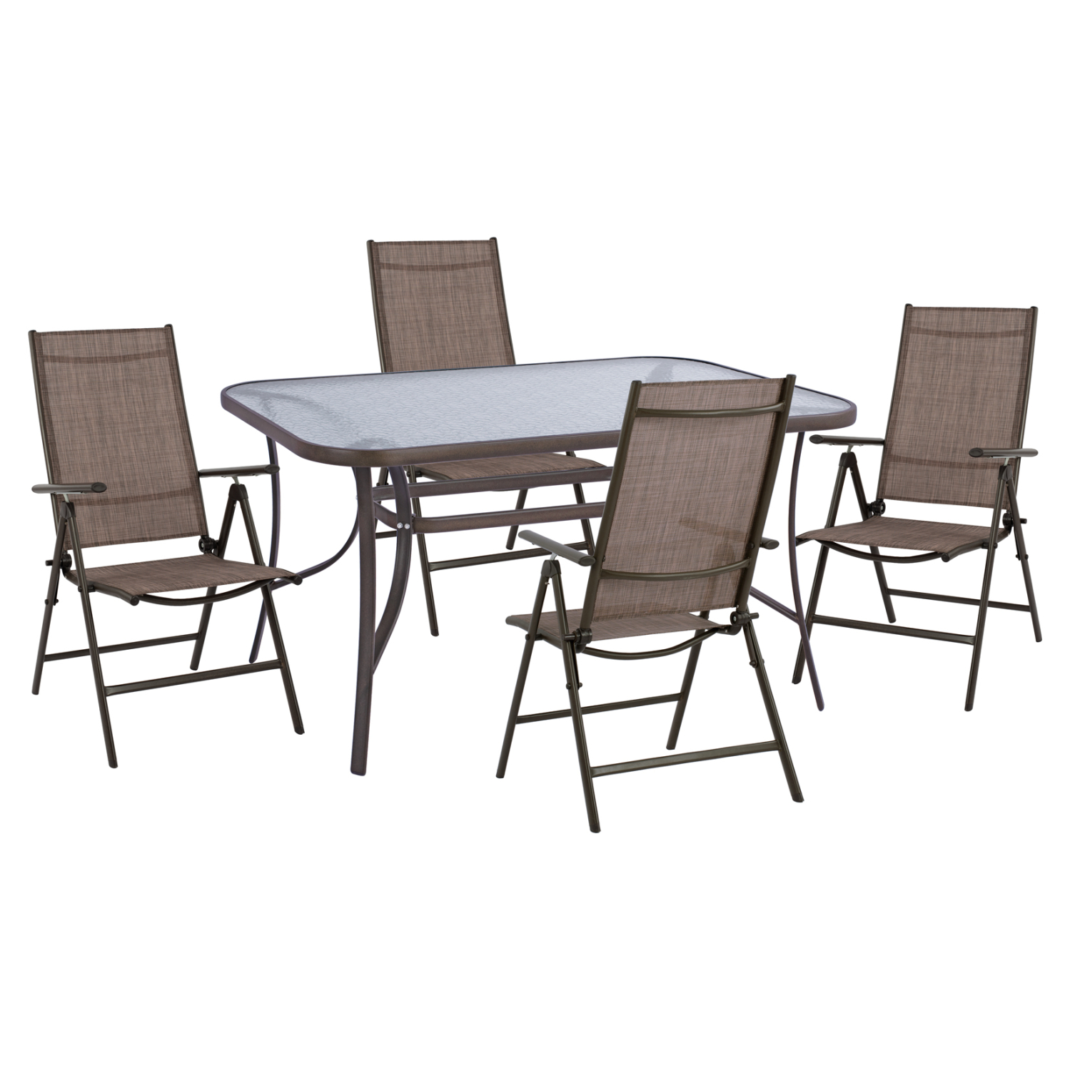 set-5tmch-trapezi-metalliko-ptyssomenes- ΣΕΤ 5ΤΜΧ ΤΡΑΠΕΖΙ ΜΕΤΑΛΛΙΚΟ & ΠΤΥΣΣΟΜΕΝΕΣ ΚΑΡΕΚΛΕΣ ΚΑΦΕ HM10558.02 - Image 1