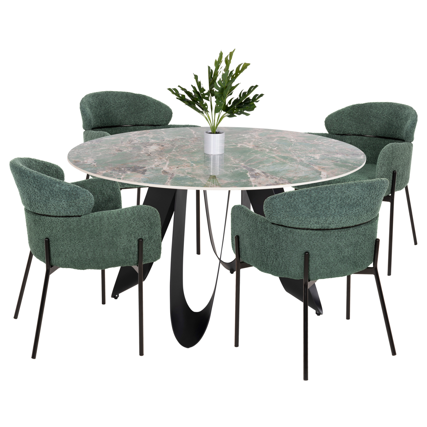 set-trapezarias-5tmx-fb921045-stroggylo- ΣΕΤ ΤΡΑΠΕΖΑΡΙΑΣ 5ΤΜΧ ZOD HM21045 ΣΤΡΟΓΓΥΛΟ ΤΡΑΠΕΖΙ ΜΕ ΚΕΡΑΜΙΚΟ TOP-4 ΠΟΛΥΘΡΟΝΕΣ ΠΕΤΡΟΛ - Image 1