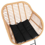 ΣΕΤ ΤΡΑΠΕΖΑΡΙΑΣ 7ΤΜΧ ALLEGRA HM10495 WICKER ΜΠΕΖ-ΜΕΤΑΛΛΟ ΜΑΥΡΟ - Image 7