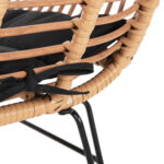 ΣΕΤ ΤΡΑΠΕΖΑΡΙΑΣ 7ΤΜΧ ALLEGRA HM10495 WICKER ΜΠΕΖ-ΜΕΤΑΛΛΟ ΜΑΥΡΟ - Image 8