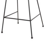 ΣΚΑΜΠΟ ΜΕΣ.ΥΨΟΥΣ ALLEGRA HM5644.11 ΜΕΤΑΛΛΟ&ΜΑΞΙΛΑΡΙ ΜΑΥΡΟ-WICKER ΜΠΕΖ 53x56x107Υεκ. - Image 9