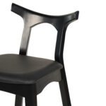 ΣΚΑΜΠΟ ΜΠΑΡ USOPP HM9951.02 RUBBERWOOD & PU ΣΕ ΜΑΥΡΟ 49x53x99,5Υεκ. - Image 6