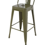 ΣΚΑΜΠΟ ΜΠΑΡ ΜΕΣΑΙΟΥ ΥΨΟΥΣ ΜΕΤΑΛΛΙΚΟ MELITA-PRO HM8574.43 DARK OLIVE GREEN 43x43x88Υεκ. - Image 8