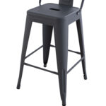 ΣΚΑΜΠΟ ΜΠΑΡ ΜΕΣΑΙΟΥ ΥΨΟΥΣ ΜΕΤΑΛΛΙΚΟ MELITA-PRO HM8574.50 ΓΚΡΙ 43x43x88Υεκ. - Image 9