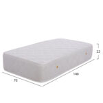 ΣΤΡΩΜΑ BABYCLOUD HM664.01 BONELL SPRING 70X140 ΛΕΥΚΟ - Image 2