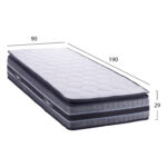 ΣΤΡΩΜΑ DREAMTOPIA FRANKLIN HM657.90 BONNELL SPRING ΜΕ ΑΝΩΣΤΡΩΜΑ 90x190x29Y εκ. - Image 2