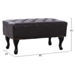 ΤΑΜΠΟΥΡΕ ΥΠΟΠΟΔΙΟ T.CHESTERFIELD EMMA HM226.01 PU 80x44x39Y εκ.ΣΚ.ΚΑΦΕ - Image 2