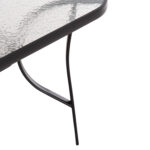 ΤΡΑΠΕΖΙ BRUNO 150X90Χ72Υεκ. ΜΕΤΑΛΛΙΚΟ ΜΑΥΡΟ ΜΕ ΓΥΑΛΙΝΗ ΕΠΙΦΑΝΕΙΑ HM5145.03 - Image 8