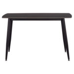 ΤΡΑΠΕΖΙ RAVEN HM9854.02 ΚΕΡΑΜΙΚΟ TOP ΜΑΥΡΟ ΜΑΡΜΑΡΟ-ΜΑΥΡΟ ΜΕΤΑΛΛΟ 120x70x73Υεκ. - Image 3