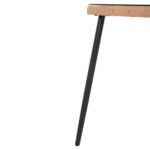 ΤΡΑΠΕΖΙ ΟΡΘΟΓΩΝΙΟ ALLEGRA HM5537.11 ΜΕΤΑΛ.ΜΑΥΡΟ-P.E. RATTAN ΦΥΣΙΚΟ 139,5x79,5x73Υεκ. - Image 7