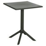 ΤΡΑΠΕΖΙ ΠΟΛΥΠΡΟΠΥΛΕΝΙΟΥ ΤΕΤΡΑΓΩΝΟ TERRIN HM6125.15 DARK OLIVE 60x60x75Υεκ.