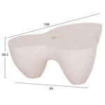 ΤΡΑΠΕΖΙ ΣΑΛΟΝΙΟΥ SALLEN HM18161.02 FIBER CEMENT ΣΕ ΛΕΥΚΟ--108x94x38,5Υεκ. - Image 2