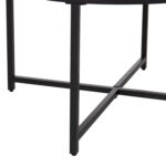 ΤΡΑΠΕΖΙ ΣΑΛΟΝΙΟΥ HM9420.03 BLACK MARBLE ΜΕΛΑΜΙΝΗ-ΜΑΥΡΗ ΜΕΤΑΛΛΙΚΗ ΒΑΣΗ Φ80x48,5Yεκ. - Image 4