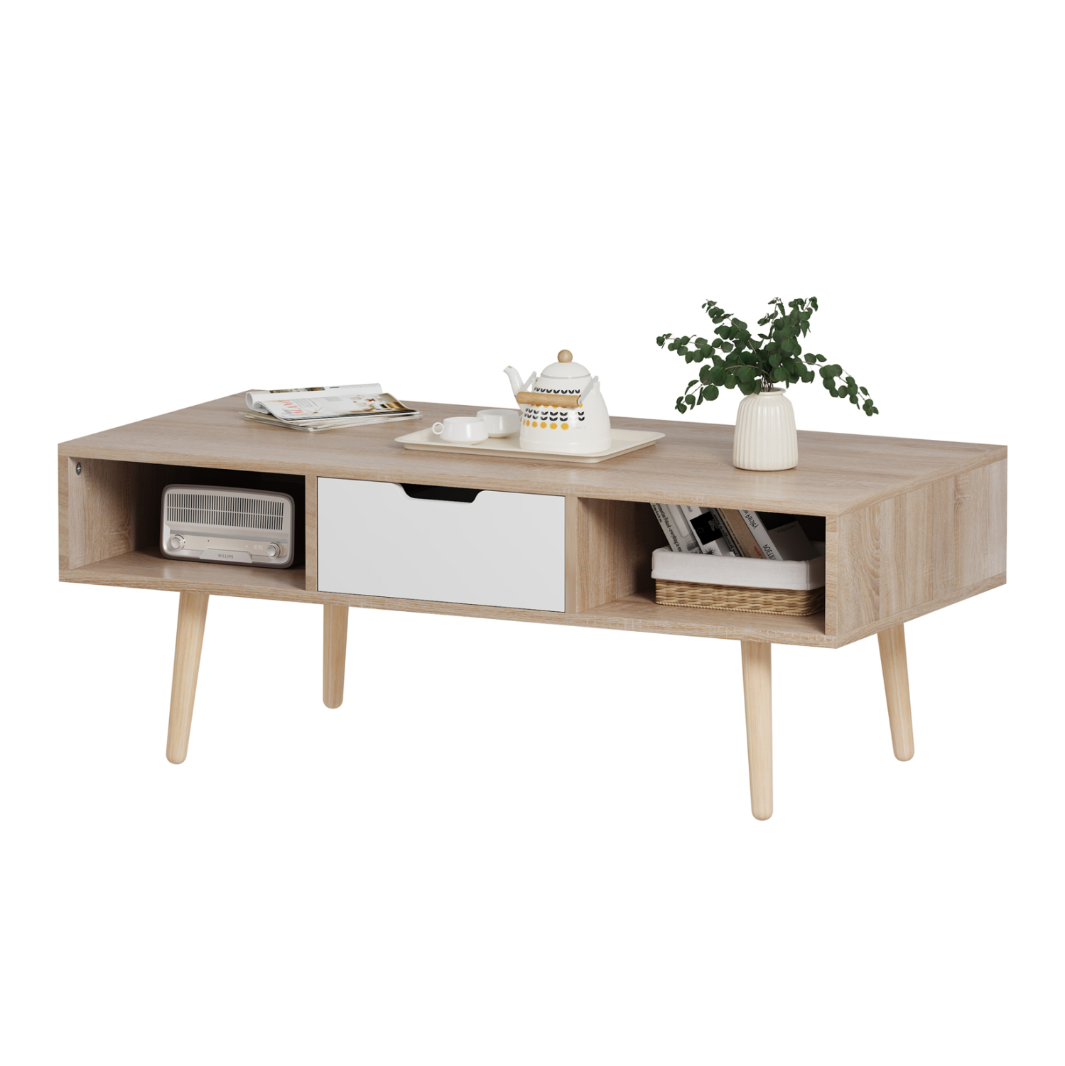 trapezi-salonioy-fb9987704-melamini-sona ΤΡΑΠΕΖΙ ΣΑΛΟΝΙΟΥ KRENER HM9877.04 ΜΕΛΑΜΙΝΗ ΣΟΝΑΜΑ-ΛΕΥΚΟ-ΠΟΔΙΑ ΜΑΣΙΦ ΠΕΥΚΟ 104Χ50Χ42Υ - Image 1