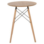 ΤΡΑΠΕΖΙ ΣΤΡΟΓΓΥΛΟ MINIMAL HM0060.04 ΦΥΣΙΚΟ ΧΡΩΜΑ MDF-ΠΟΔΙΑ ΟΞΙΑΣ ΣΕ ΦΥΣΙΚΟ ΧΡΩΜΑ Φ60Χ76Υεκ. - Image 3