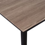 ΤΡΑΠΕΖΙ ΤΡΑΠΕΖΑΡΙΑΣ PANYA HM8332, 110X70Χ76 SONOMA, ΜΑΥΡΑ ΠΟΔΙΑ - Image 5