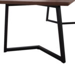 ΤΡΑΠΕΖΙ ΤΡΑΠΕΖΑΡΙΑΣ JAY HM9304.02 ΚΑΠΛΑΜΑΣ ΚΑΡΥΔΙΑΣ ΡΟΥΣΤΙΚ ΣΤΥΛ 200x100x75 εκ. - Image 5