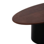 ΤΡΑΠΕΖΙA ΣΑΛΟΝΙΟΥ 3ΤΜΧ PEBBLES HM18004 MANGO TOP-ΜΕΤΑΛΛΙΚΕΣ ΜΑΥΡΕΣ ΒΑΣΕΙΣ - Image 5