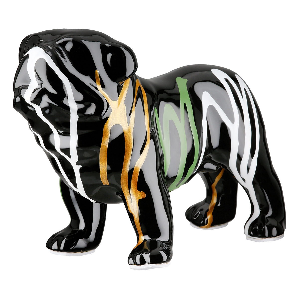 Figure Dog Ceramic Black 22X10X16Cm 22X10X16Cm