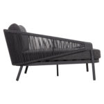DAYBED ΣΕΙΡΑ XANTION ΗM6474.01 ΣΚΟΥΡΟ ΓΚΡΙ ΑΛΟΥΜΙΝΙΟ-ΣΧΟΙΝΙ-OLEFIN 157x147x88Υεκ - Image 4