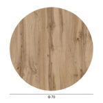 ΕΠΙΦΑΝΕΙΑ ΤΡΑΠΕΖΙΟΥ HPL ΣΤΡΟΓΓΥΛΗ HM5842.36 SONAMA OAK Φ70εκ. - Image 2