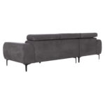 ΚΑΝΑΠΕΣ ΑΡΙΣΤΕΡΗ ΓΩΝΙΑ DIVYA HM3267.12L ΓΚΡΙ ΥΦΑΣΜΑ 260x100-174x104Υεκ. - Image 6