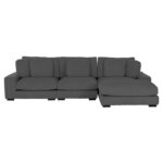 ΚΑΝΑΠΕΣ ΔΕΞΙΑ ΓΩΝΙΑ CRANFIELD HM3287.01R ΓΚΡΙ ΡΙΓΕ ΥΦΑΣΜΑ 315x167(γωνία)x67Υεκ. - Image 4