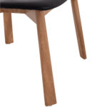 KΑΡΕΚΛΑ ΤΡΑΠΕΖΑΡΙΑΣ SEKAN HM18245.04 RUBBERWOOD-ΜΑΥΡΟ PU 60x54x72Υεκ - Image 9