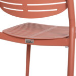 ΚΑΡΕΚΛΑ ΤΡΑΠΕΖΑΡΙΑΣ HILLIARD HM6645.08 ΑΛΟΥΜΙΝΙΟ ΣΕ TERRACOTTA 46x54x78Υεκ - Image 10