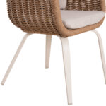 ΠΟΛΥΘΡΟΝΑ VICTUS HM6559.02 ΑΛΟΥΜΙΝΙΟ & OLEFIN ΜΠΕΖ-TWIST WICKER 60x62x76Yεκ - Image 9
