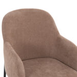 ΠΟΛΥΘΡΟΝΑ ΤΡΑΠΕΖΑΡΙΑΣ MANIDO HM18429.03 TAUPE ΥΦΑΣΜΑ-ΜΕΤΑΛ.ΜΑΥΡΑ ΠΟΔΙΑ 54x61x87Υεκ - Image 7